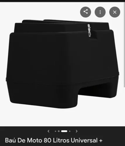 VENDO BAÚ 80L + SUPORTE UNIVERSAL DE CATRACA !!! MERCADO LIVRE,OLX TÁ 600/700, CMG É 450$