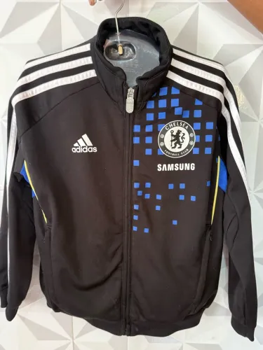 jaqueta adidas chelsea 2011-12 infantil p 7 a 8 anos