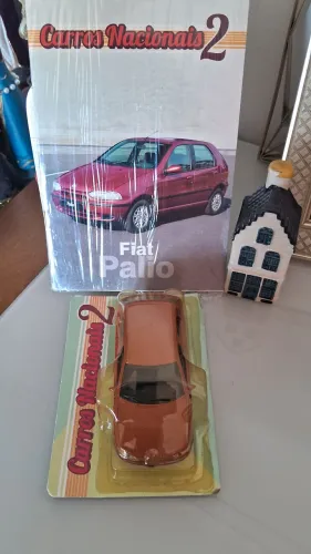 Fiat Palio Carrinho Miniatura Carros Nacionais Clássicos 2 com fascículo