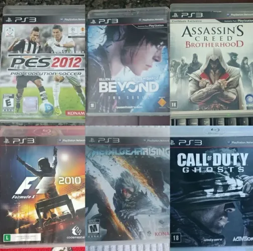 Lote de jogos do PlayStation 3