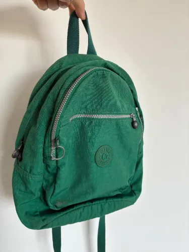 Mochila Kipling Seoul Verde Bandeira Original - Ótimo Estado