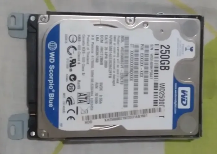 Disco rígido interno Western Digital WD Scorpio Blue WD2500BEVT 250 GB