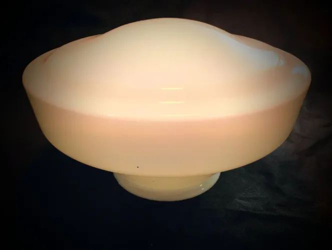 Luminária teto antiga anos 60 cúpula