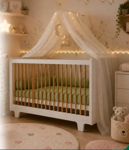 Berço mini cama flocos