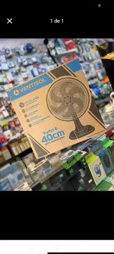 VENTILADOR DE MESA TURBO6 40CM VENTISOL - PRODUTO NOVO COM 1 ANO DE GARANTIA!