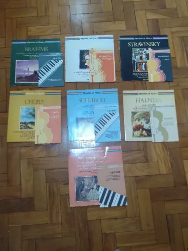 Lps vinil série mestres da música abril ( música clássica, contém 7 discos)