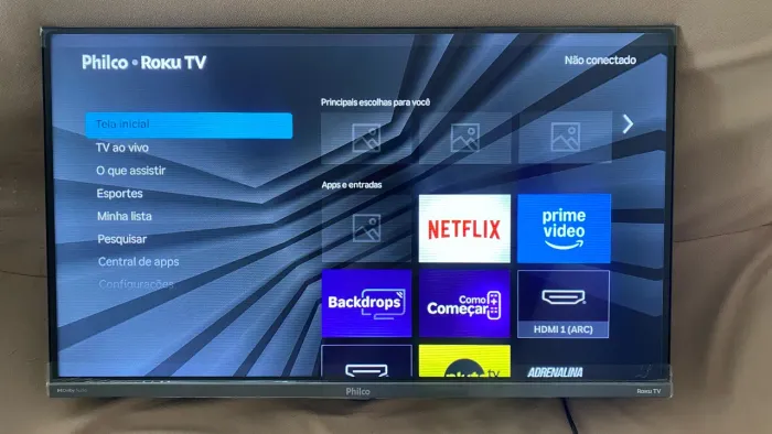 TV PHILCO NA CAIXA