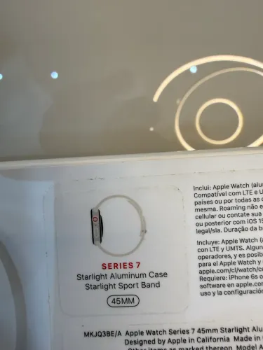 Apple Watch Series 7 (GPS + Cellular) Caixa em Alumínio Estelar