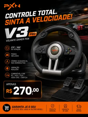 Valante Gamer PXN v3 pro compativel com varios Consoles e PC
