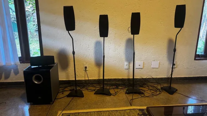 Kit Caixas Home Theater JBL + Subwoofer JBL CS100SUB
