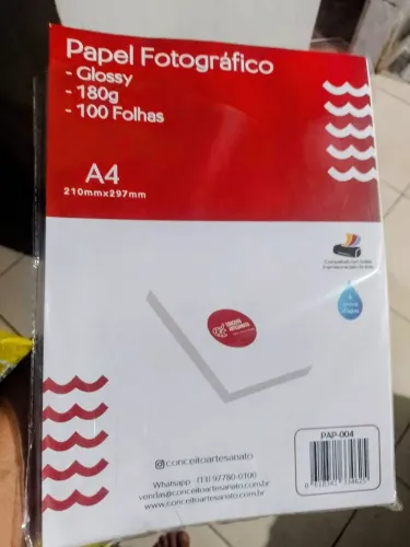 800 folhas papel fotográfico A4 180g