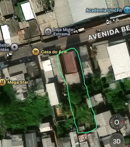 Terreno com 2 pontos comercias recém construídos, 2 kit net, casa em obra,