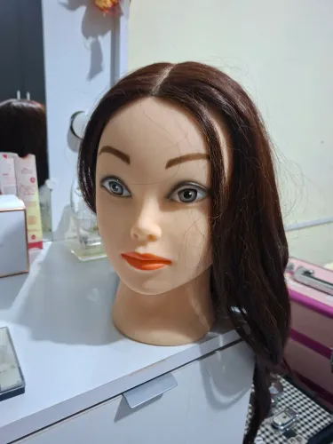 Cabeça de boneca para treino de penteados mista