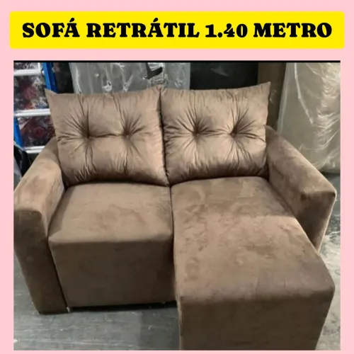 SOFÁ RETRÁTIL 1.40m DIRETO DA FÁBRICA (PAGAMENTO NA ENTREGA)