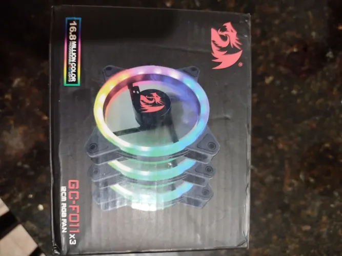 Kit com 2 Ventoinhas Redragon GC-F011 RGB (120mm)