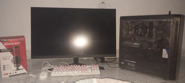 Computador Gamer Completo + Monitor LG Ultragear 165hz + Microfone HyperX Quadcast