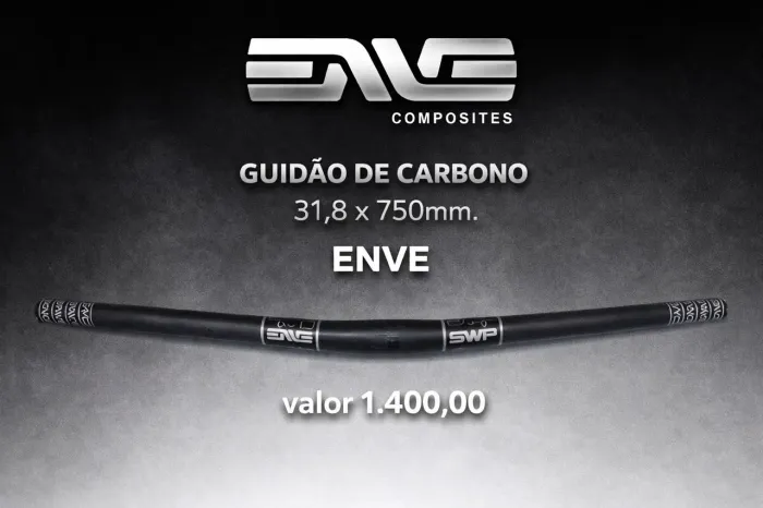 Guidão ENVE MTB EM FIBRA DE CARBONO 31,8 mm