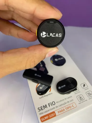 Microfone de Lapela sem Fio Lucas para Tipo C GLMF-2201 an2