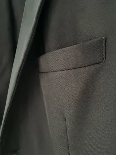 TERNO PRETO SLIM MASCULINO ? SEMINOVO, IMPECÁVEL