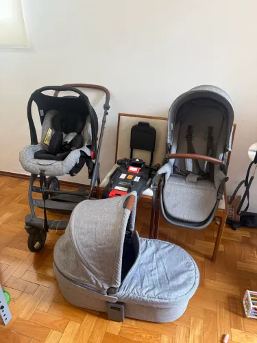 Carrinho de bebê ABC Design Como 4 - Cinza