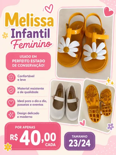 Melissas tamanho 23 / 24