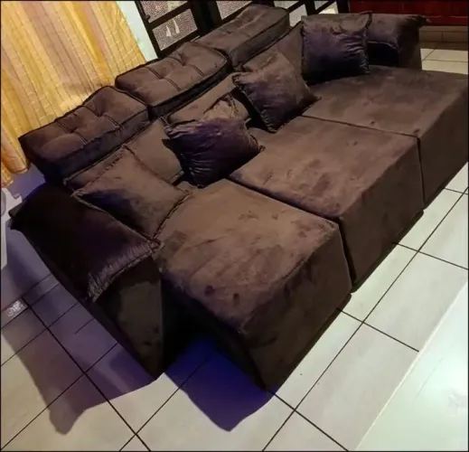Sofá retrátil e reclinável novo
