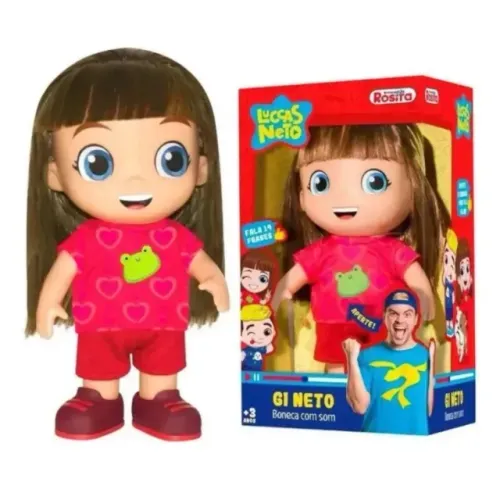 Boneco Luccas Neto GI Neto Brinquedo Infantil Colecionável Original