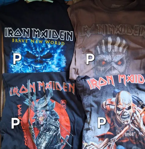 Camisas de rock e metal 1