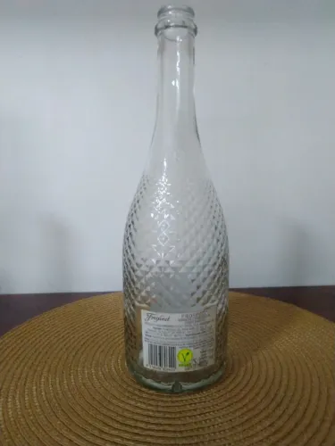 garrafa bico de jaca de vinho importado vazia marca freixenet 750 ml altura 30 cm diâmetro