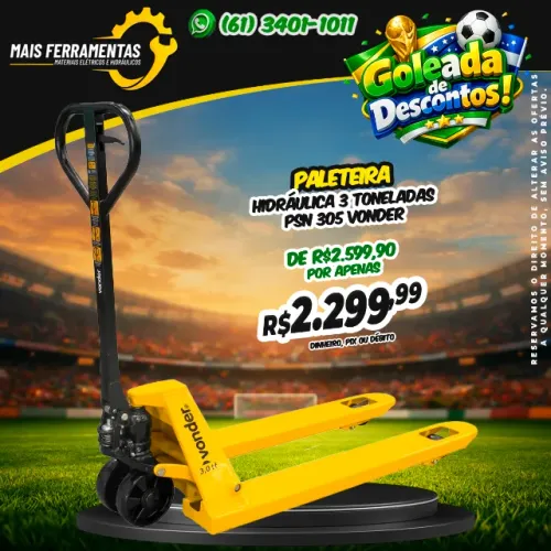 Paleteira hidráulica 3 toneladas PSN 305 VONDER