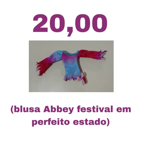 Monster high blusinha Abbey festival