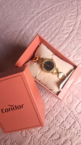 RELÓGIO FEMININO Bracelete dourado