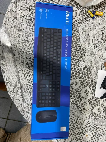 Teclado e mouse sem fio da multi