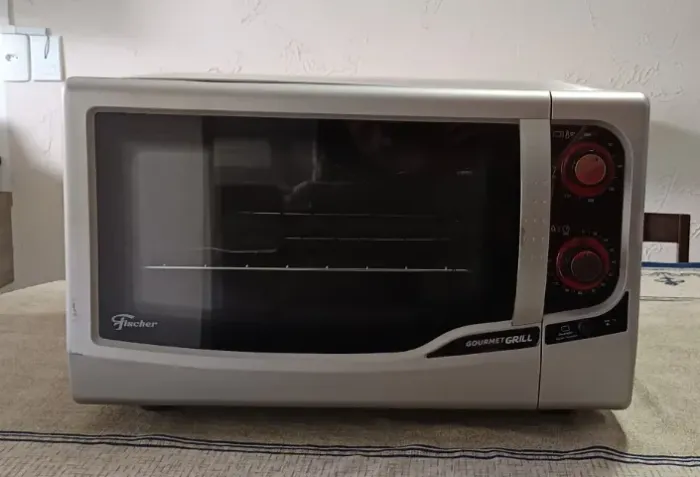 Forno Elétrico Fischer NOVO- Gourmet Grill 44 litros Prata 220V - sem uso