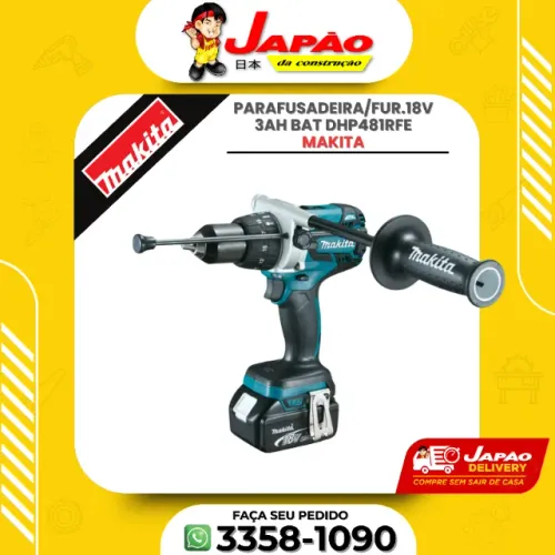 Parafusadeira/Fur.18v 3ah Bat Dhp481rfe Makita Oferta Por Tempo Limitado