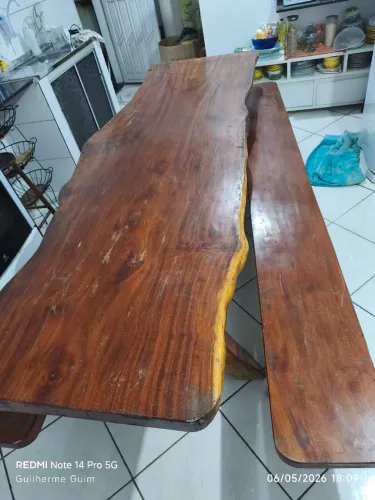 MESA MADEIRA RUSTICA
