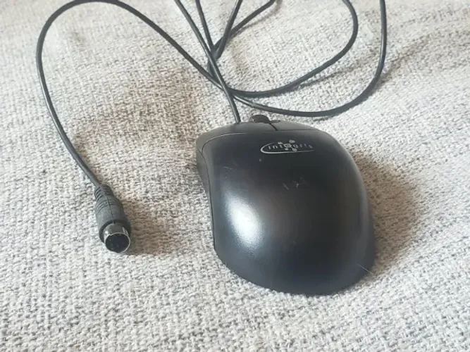 Mouse Optico Integris Conexao PS2 Antigo Preto