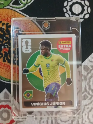 Figurinha legend Vini jr gold + Case protetor