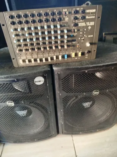 (KIT DE SOM PROFISSIONAL ATIVO/PASSIVO DE FRENTE)
