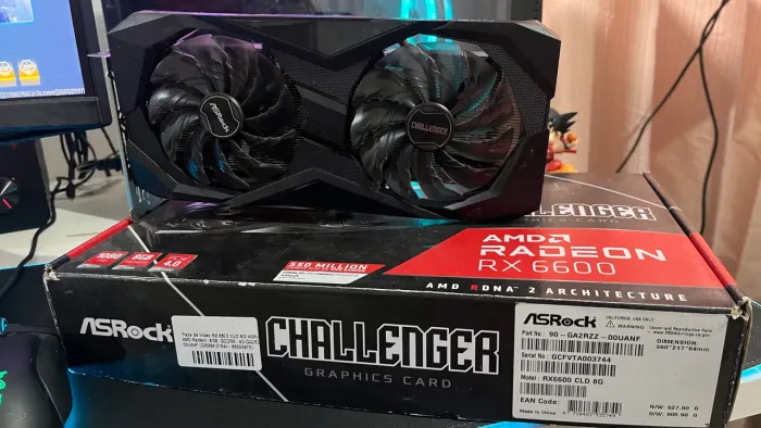 Rx 6600 AMD 8GB Placa de video (gpu) para computador