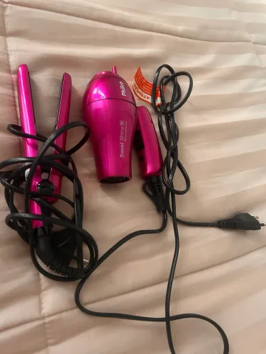 Kit secador e chapinha para viagem