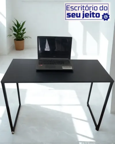 Escrivaninha Industrial 1m NOVA Mesa de Escritório Multiuso para Notebook Computador Birô
