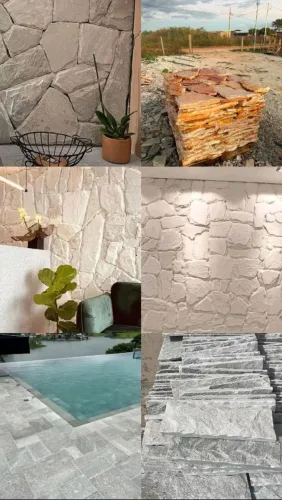 Pedras para revestimentos internos e externos
