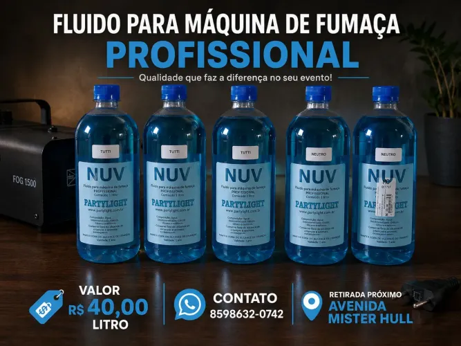 FLUIDO MAQUINA DE FUMAÇA PROFISSIONAL PARTYLIGHT 