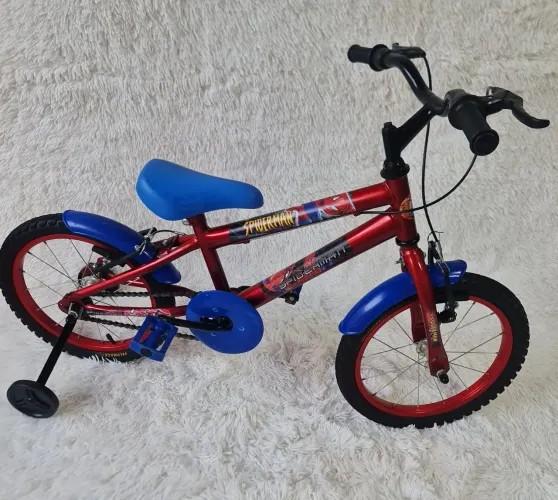 Bicicleta Infantil Aro 16 - Personalizada Homem-Aranha. Apenas 350,00