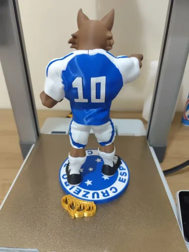 Mascote do Cruzeiro impresso em 3D