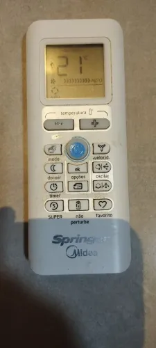 Controle para ar-condicionado springer