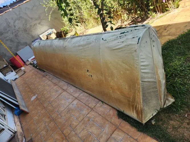 Toldo de lona fixo