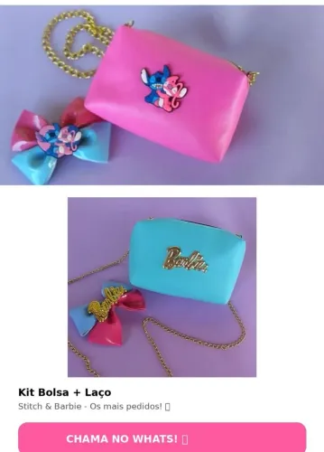 Bolsas para criança , jovem e adulto venha conferir
