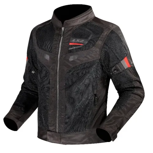 Jaqueta Ls2 Garda Preto com Vermelho - Masculino